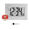 Large Digital Frame Clock with 3.25" Digits (GRAPHITE GREY)