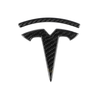 Real Carbon Fiber Tesla Emblem Models 3/Y (Front & Rear)