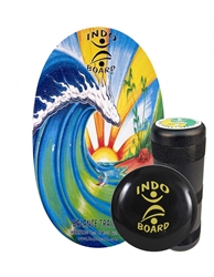 Indo Board Original Training Pack (Bamboo Beach) w/ Roller & Cushion