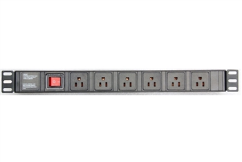 Rocelco PDU 8-outlet Surge Protected Power Strip for AV Racks