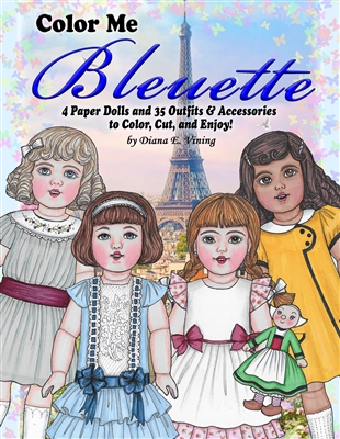 "Color Me- Bleuette" Paper Doll Coloring Book