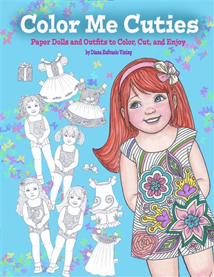 "Color Me Cuties" Paper Doll Coloring Book