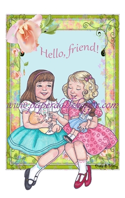 "Hello Friend" Notecards