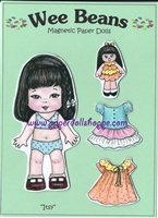 "Itsy" Wee Bean Magnetic Doll Set