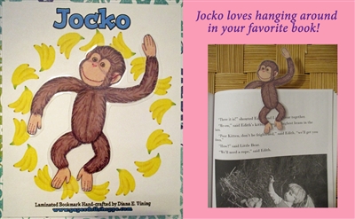 "Jocko" Monkey Bookmark