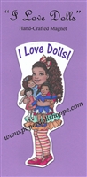 "I Love Dolls" Magnet (AA)