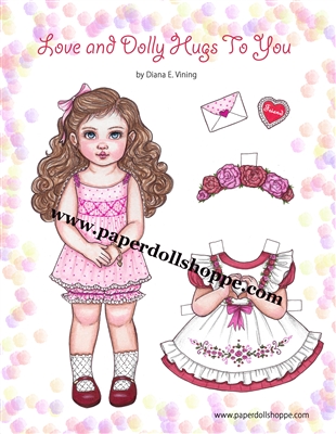 "Love & Dolly Hugs" Paper Doll