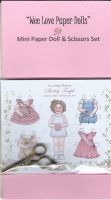 Mini Shirley Paper Doll & Scissors Set