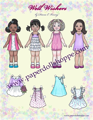 "Well Wishers" Paper Doll