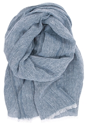 Lapuan Kankurit HALAUS Scarf, blueberry, 100 % linen, 35x200 cm, unisex