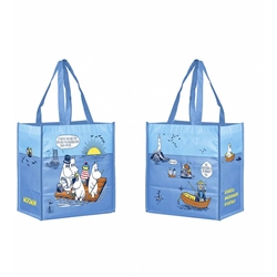 Moomin and The Sea Shopping or Beach Bag