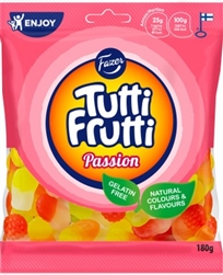 Fazer Tutti Frutti Passion Fruit Candy Bag (fruit gummies), 180 g