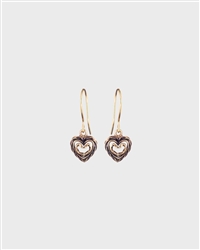 Kalevala Koru Jewelry HEART OF THE HOUSE (Talon Sydan) Earrings, bronze