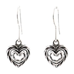 Kalevala Koru Jewelry HEART OF THE HOUSE (Talon Sydan) Earrings, silver