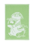 Finlayson Moomin Hand Towel MISKA (Misabel) and SURKU, light green