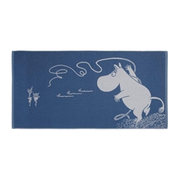 Finlayson MOOMIN (Muumipeikko) Bath Towel / Beach Towel, blue/white