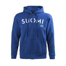 Suomi Sweater Coat with zipper, royal blue