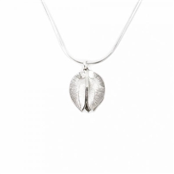 Kalevala Koru Jewelry SNOW FLOWER (Lumikukka) Pendant Necklace, bright silver