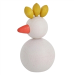 Aarikka KUKKONEN (Rooster) Wooden Table Decoration, white