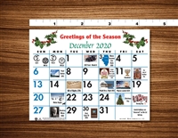 2025 - #32AS Calendar Pad - Historical Date Pad w/ Adhesive Backing