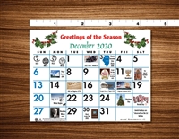 2025 - #32S Calendar Pad - Historical Date Pad w/ Adhesive Backing