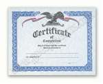 Goes 451CA Certificate of Completion (Eagle)