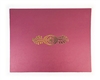 Goes Litho Certificate Holder Burgundy Foil Stamp