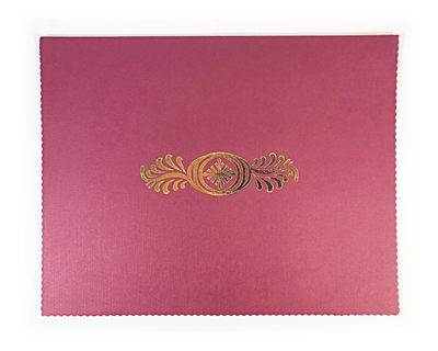 Goes Litho Certificate Holder Burgundy Foil Stamp