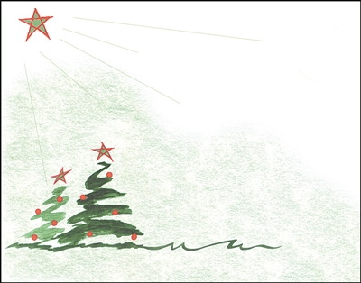 Falls 822  Enclosure Card - Christmas Tree with Star