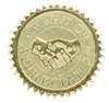 1.75" Embossed Gold Foil Seal For Certificates