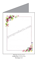 Floral Medley Baronial Card
