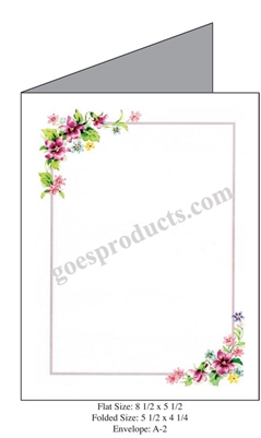 Floral Medley Baronial Card