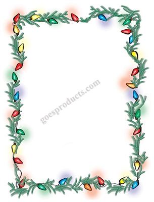 Christmas Lights with Garland