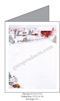 Snowy Farm Baronial Card