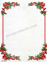 Ribbon and Holly Border