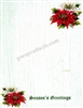 Seasons Greetings with Poinsettias