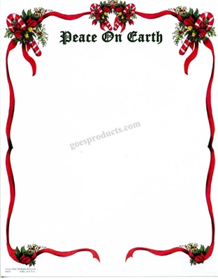 Peace On Earth with Ribbon