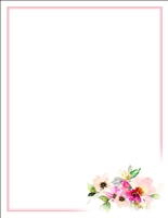 #9700 Letterhead - Spring Flowers