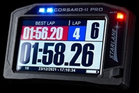 Corsaro PRO GPS Lap timer with data acquisition provide a wealth of accurate information so you can precisely measure your progress on track. Easy to use with preloaded track maps, the software also lets you overlay data onto your videos.