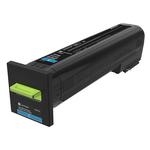 Lexmark CX82x, CX860 Cyan High Yield 17K Return Program Toner Cartridge