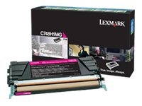 Lexmark C748H1MG Magenta C748de, 748dte, 748e Toner Cartridge High Yield 10K LCCP, LRP