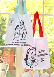 Retro Totebags: Set of 2 Snarky Bags Set #2