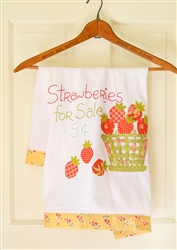 Strawberries Flour Sack Towel- 1 Left!