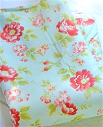 Sky Blue Floral Backing