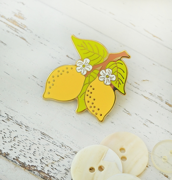 Enamel Pin: TART LEMONS