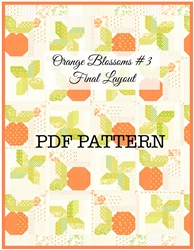 Orange Blossoms  Pattern #3:  Downloadable