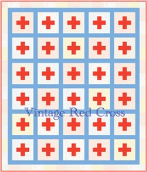 Vintage Red Cross Pattern