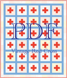 Vintage Red Cross Pattern Downloadable