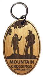 Mountain Crossings Wooden Key Chain