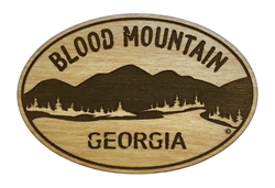 Blood Mountain Wooden Magnet